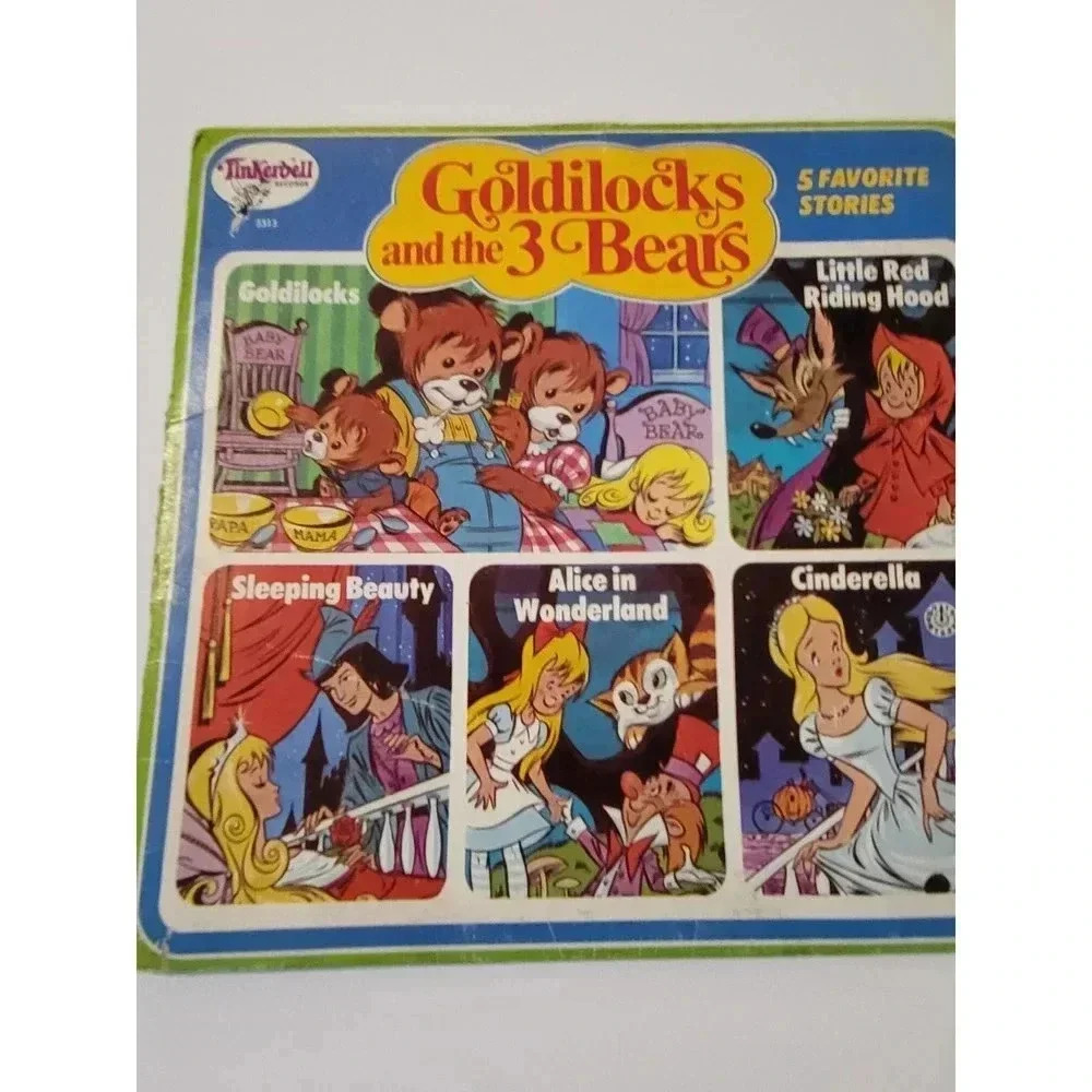 Vintage Tinkerbell Records Goldilocks And The 3 Bears Vinyl LP Rare Version - Picture 2 of 7